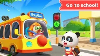 Baby Pandas School Bus game [upl. by Ayotahc]