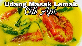 Udang Masak Lemak Cili Api  Kacang Panjang [upl. by Idet]