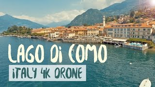 Italy  Lake Como Lago di Como  4K Drone [upl. by Sari532]