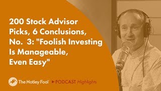 Motley Fool Stock Advisor Investing Should Be Easy [upl. by Einaffit]