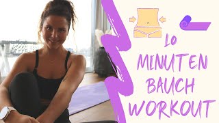 10 Minuten intensives Bauch Workout für Zuhause 💦 [upl. by Biddy]