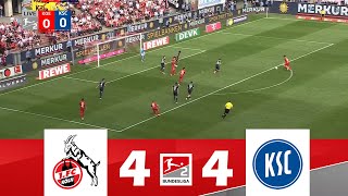 1 FC Köln gegen Karlsruher SC 44  2 Bundesliga 202425  Spielen Höhepunkte [upl. by Eigla]