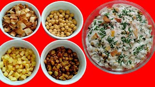 Lebanese Fatteh Recipe  Arabic Salad Fatteh  Lebanese Fatteh With Eggplant  How To Make Fatteh [upl. by Egroeg]