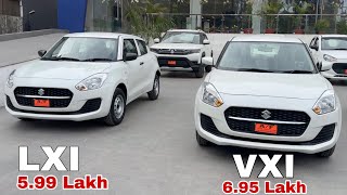 SWIFT LXI VS VXI 2024  MARUTI SUZUKI SWIFT LXI 2024  MARUTI SUZUKI SWIFT LXI 2024 NEW MODEL [upl. by Eentruoc]