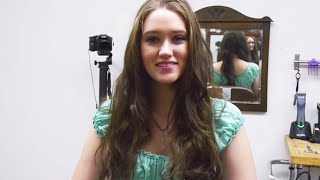 Gorgeous model wants a big change ASMR haircut [upl. by Ivon668]