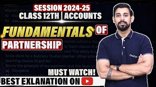 Fundamentals  Partnership  Chapter 1  Accountancy Class 12  Easiest way [upl. by Uamak]