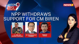 Manipur Crisis Sangma Withdraws Support From BJP  Can President’s Rule Solve Crisis  NewsX [upl. by Yelloh]