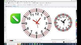 Clock design in coreldraw  CorelDRAW Tutorial  coreldraw [upl. by Vite369]