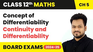 Concept of Differentiability  Continuity and Differentiability  Class 12 Maths Ch 5  CBSE 2024 [upl. by Orland851]