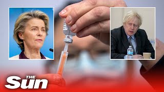 COVID19 Von der Leyen slams UK vaccine program ‘comprising safety’ as Britain races ahead [upl. by Drain]