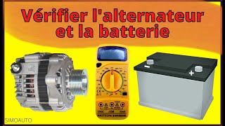 Comment vérifier un alternateur et une batterie avec un multimètre   SIMOAUTO [upl. by Patrick]