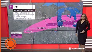 Major storm underway across the northern US  AccuWeather [upl. by Neelrahs]