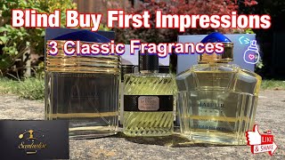 Blind Buys First Impressions of 3 Classic Fragrances Boucheron Jaipur and Eau Sauvage Parfum [upl. by Yrret893]