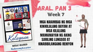 MGA NAIAMBAG NG MGA KINIKILALANG BAYANI SA SARILING LUNGSOD AT REHIYON ARAL PAN 3 Teacher Burnz [upl. by Adali]