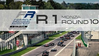 Race 1  Round 10 Monza F1 Circuit  Formula Regional European Championship by Alpine [upl. by Sinoda]