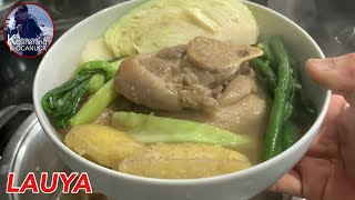 Nilagang Pata ng Baboy in Ilocano Style  The Best and Authentic LAUYA Recipe [upl. by Fania]