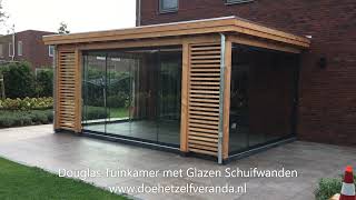 Douglas Tuinkamer met Glazen Schuifwanden [upl. by Jerry]