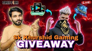 🔴LIVE REDEEM CODE GIVEAWAY🎁✨  FREE FIRE LIVE GAMEPLAY WITH SUBSCRIBERS freefire shortslive live [upl. by Kordula997]