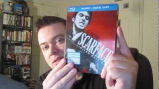 Scarface BluRay Limited Edition Steelbook Unboxing Review [upl. by Talbott]