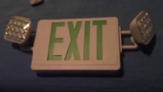 Exit sign setup 1 [upl. by Thorn114]