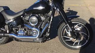 Harley sport glide rider floorboards bolt straight on fit front or rear adjustable CustomCruisersEU [upl. by Soisanahta]