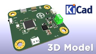 KiCAD  PCB Design amp Development  3D Model [upl. by Efioa]