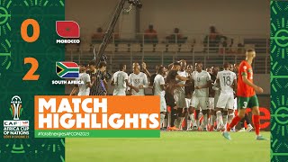 HIGHLIGHTS  Morocco🆚 South Africa  ملخص مباراة المغرب وجنوب إفريقيا TotalEnergiesAFCON2023 [upl. by Thordis]