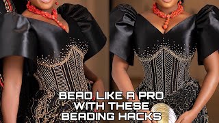 How To BEAD LIKE A PRO  BEGINNERFRIENDLY BEADING TUTORIAL  LUXURY DRESS INSPIRED BY VEEKEE JAMES [upl. by Collete]