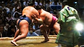 Aki Basho 2024 Day 2 Daieisho vs Hoshoryu [upl. by Hcab]