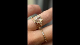 Snowdrift with Rose Cushion Cut Diamond [upl. by Naicul]