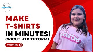 Cricut Printable IronOn Heat Transfer Vinyl Tutorial  DIY Barbie TShirt [upl. by Areid]