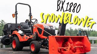 Kubota BX1880 With Front Mounted Snowblower [upl. by Yendys995]