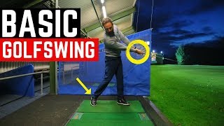 THE MOST BASIC GOLF SWING IN SLOW MOTION [upl. by Zumstein]