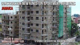 Drone Tour Construction New Kingston Apartments Jamaica [upl. by Eladroc]