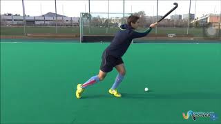 Educación física Deporte Hockey Conducciones pase de push recepciones pegada al arco [upl. by Deana331]