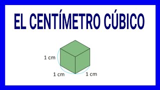 12 EL CENTÍMETRO CÚBICO 6° GRADO [upl. by Anallij785]