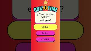 Quiz time ADJETIVOS EN INGLES ejerciciosdeingles practicaingles english quiz [upl. by Arikehs]