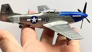 Mustang P51D Tamiya 172 Plastic Scale Model Kit Metallic Finishes [upl. by Halueb]