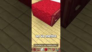 Comment faire un LIT MODERNE en BOIS sur minecraft [upl. by Stevena807]