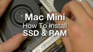 Beast Mac Mini Build 2013 Part 3 How To Install A SSD amp RAM In A Mac Mini [upl. by Ynaffat]