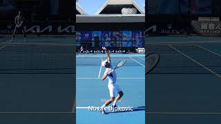 Novak Djokovic Serve  Slow Motion shorts [upl. by Aislehc]