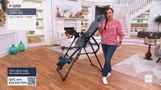 Teeter FitSpine X3 Inversion Table with FlexTech Bed show QVC2 August 14th 2023 [upl. by Nile]