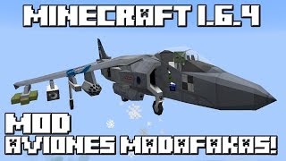 Minecraft 164 MOD AVIONES MADAFAKAS [upl. by Kare]