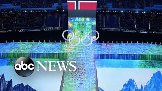 2022 Winter Olympics begin with dazzling opening ceremonies [upl. by Artima]