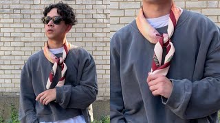 how to style the bandana neckerchiefscarf [upl. by Liw332]