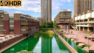 Barbican Centre London Relaxing Walk  2022  4K HD [upl. by Celene843]