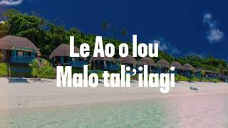 Samoa Matalasi Karaoke Male Key [upl. by Cher]