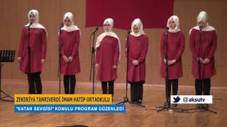 Zekeriya Tanrıverdi İmam Hatip Ortaokulu “Vatan Sevgisi” Konulu Program Düzenledi [upl. by Aerbma]