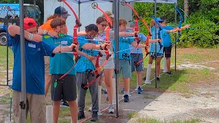 Oxbows Jr Archery Camp at the Oxbow EcoCenter [upl. by Ylro]