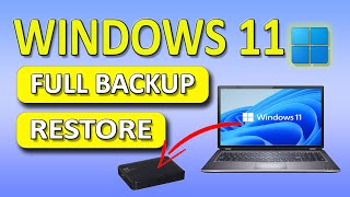 Create Windows 11 FULL BACK UP to External Drive amp RESTORE 2024 [upl. by Phelan]